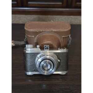 Vtg Rare 1940 Riken Roico 127 Film Camera Anastigmat 60mm f3.5 Lens W/Case Japan